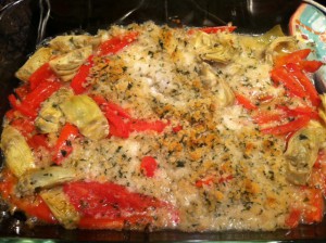 Cod with Tomatoes and Artichokes